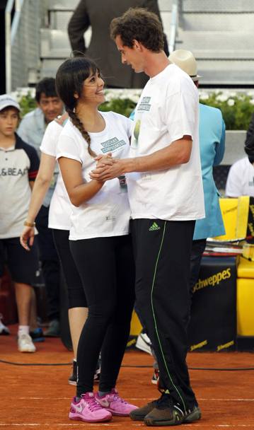 Andy Murray con la modella Cristina Pedroche (Epa)